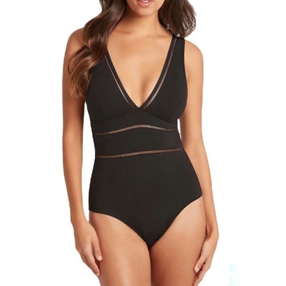 SEA LEVEL Black One-Piece Swimsuit! - Picture 8 of 8